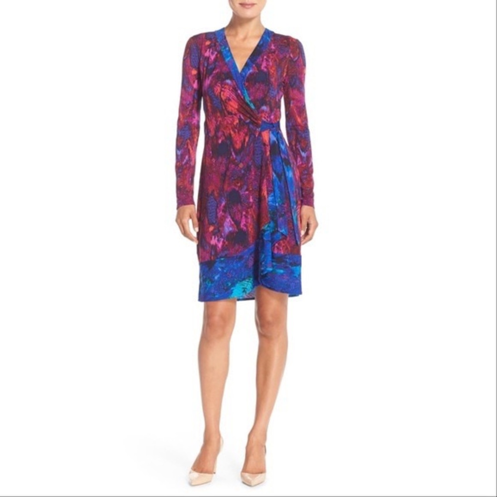 BCBGMAXAZRIA Adele Wrap Dress Size XXS